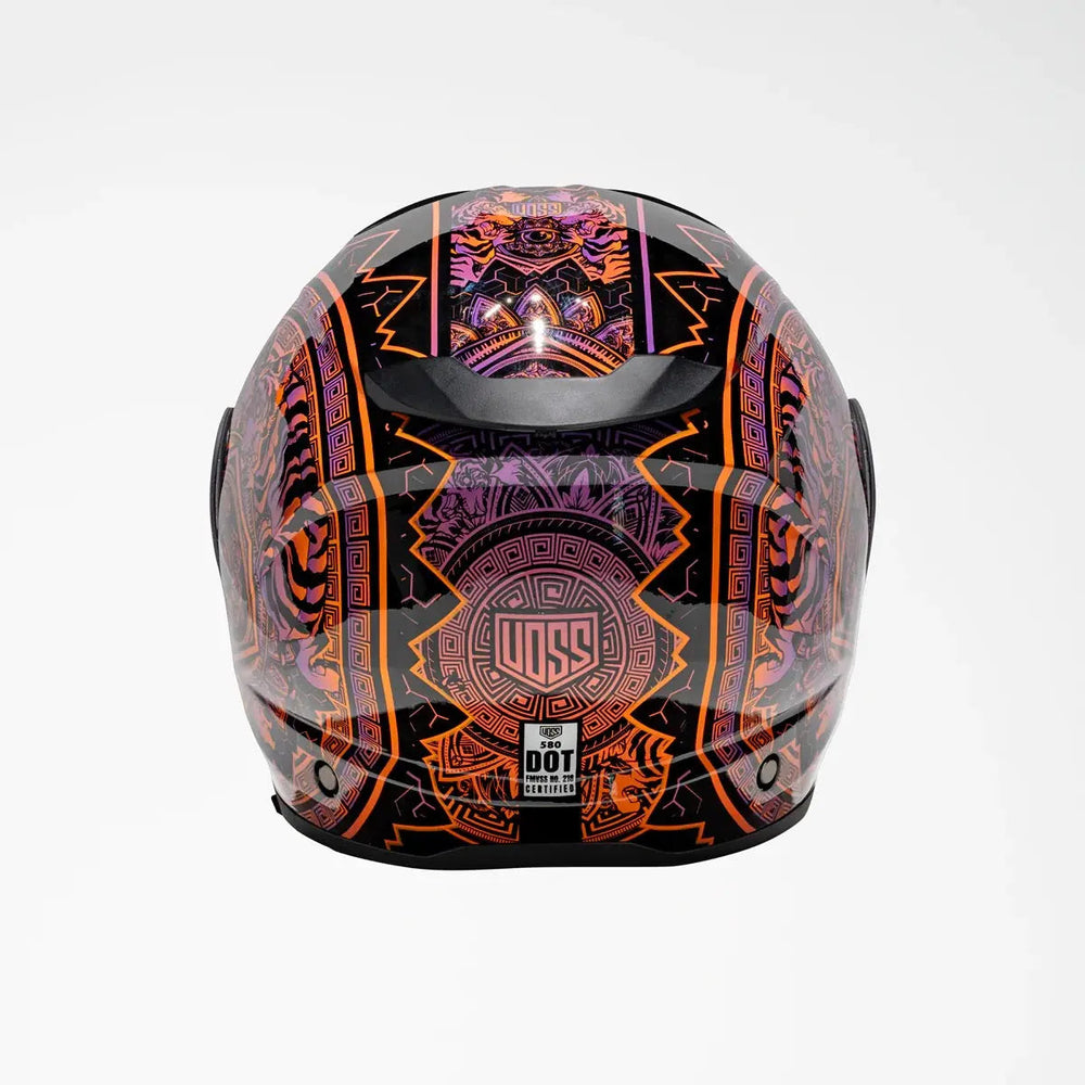 Voss 580 Conquest Gloss Neon Mandala MotorradhelmEX-STOCK Canada 