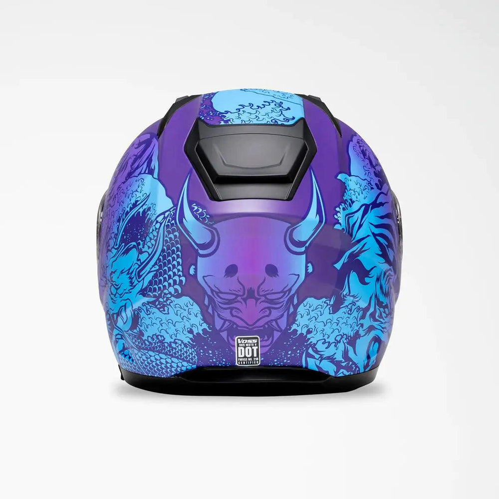 Casque de moto Voss 989 Moto-V Rei 