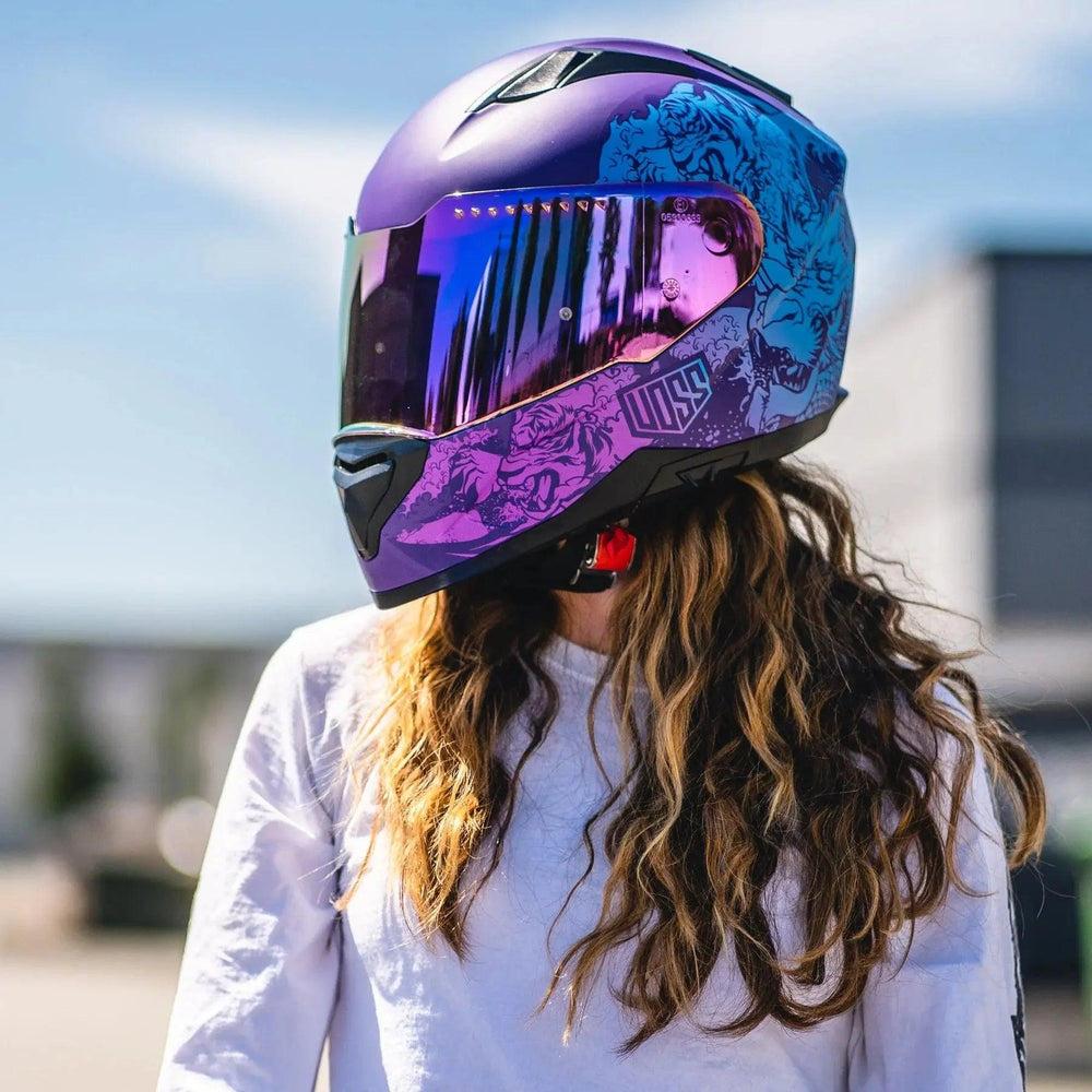 Casque de moto Voss 989 Moto-V Rei 
