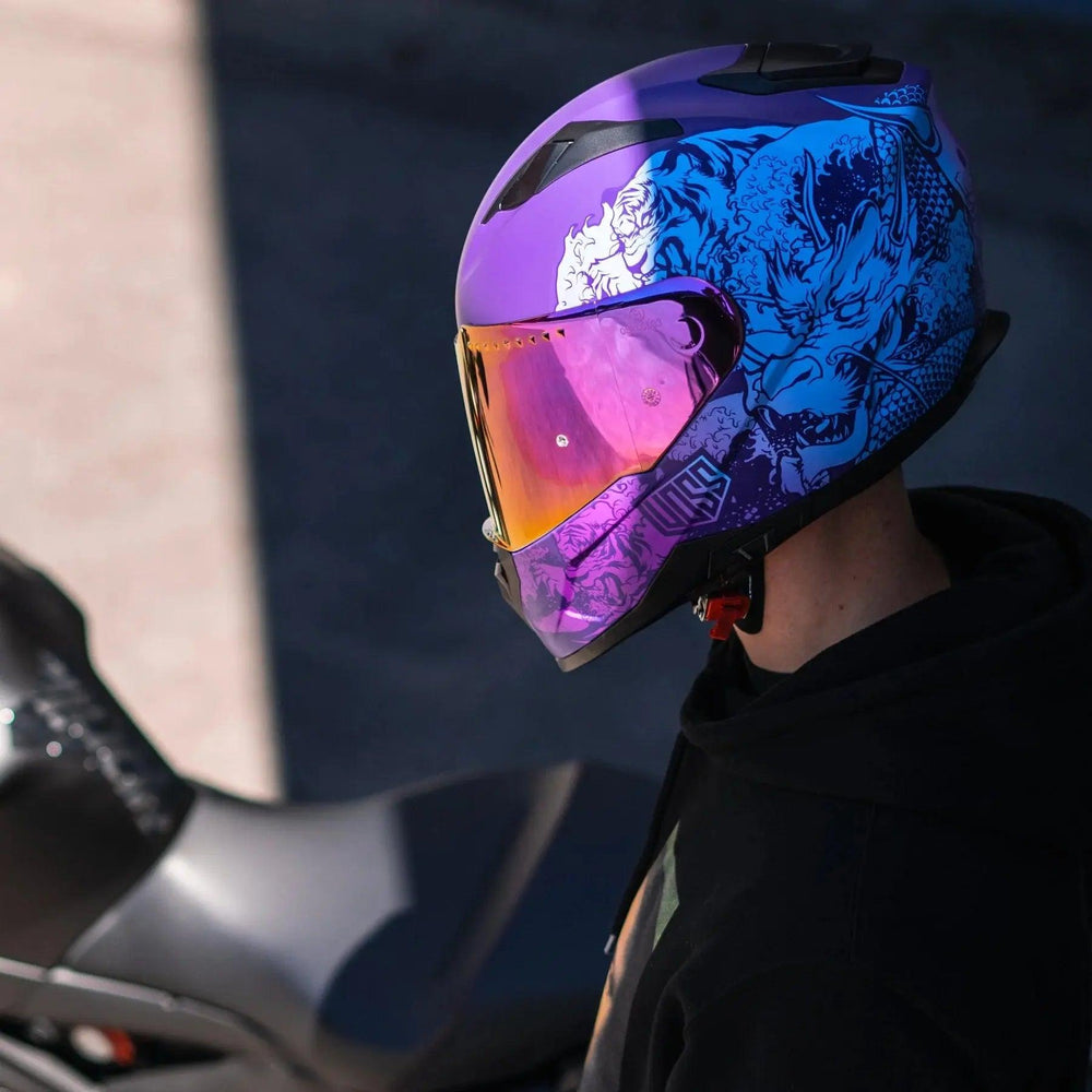 Casque de moto Voss 989 Moto-V Rei 