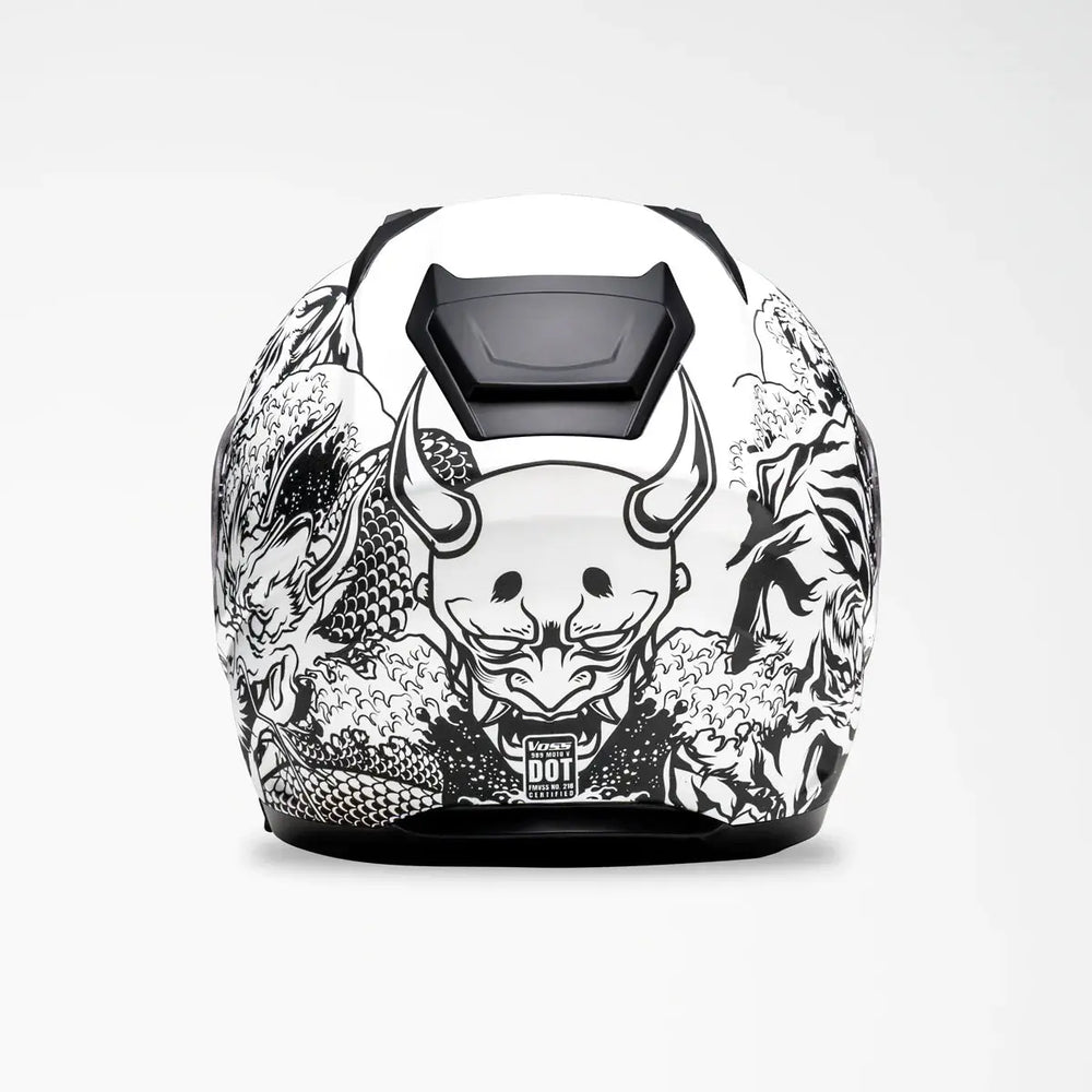 Casco de motocicleta Voss 989 Moto-V ReiEX-STOCK Canada 