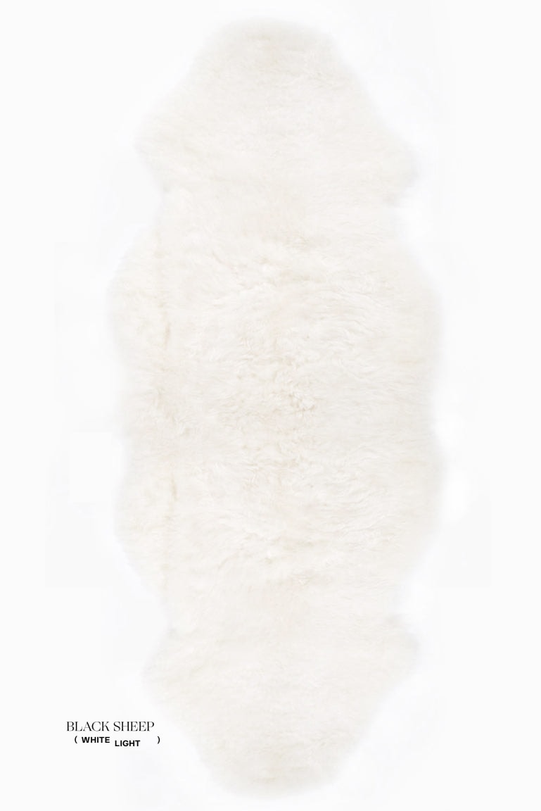 Shorn White Double Icelandic Sheepskin 