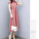Waist-tight Slimming Elegant Casual Long Dress - EX-STOCK Canada