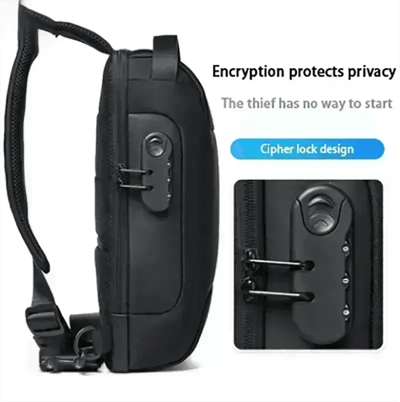 Waterproof USB Anti-theft Bag Oxford Sling - EX-STOCK CANADA
