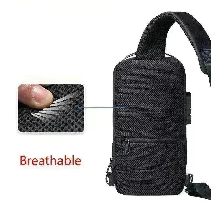 Waterproof USB Anti-theft Bag Oxford Sling - EX-STOCK CANADA