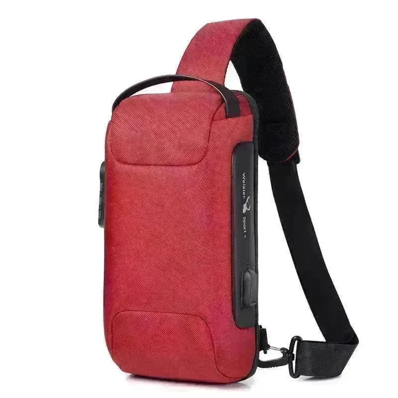 Waterproof USB Anti-theft Bag Oxford Sling - EX-STOCK CANADA