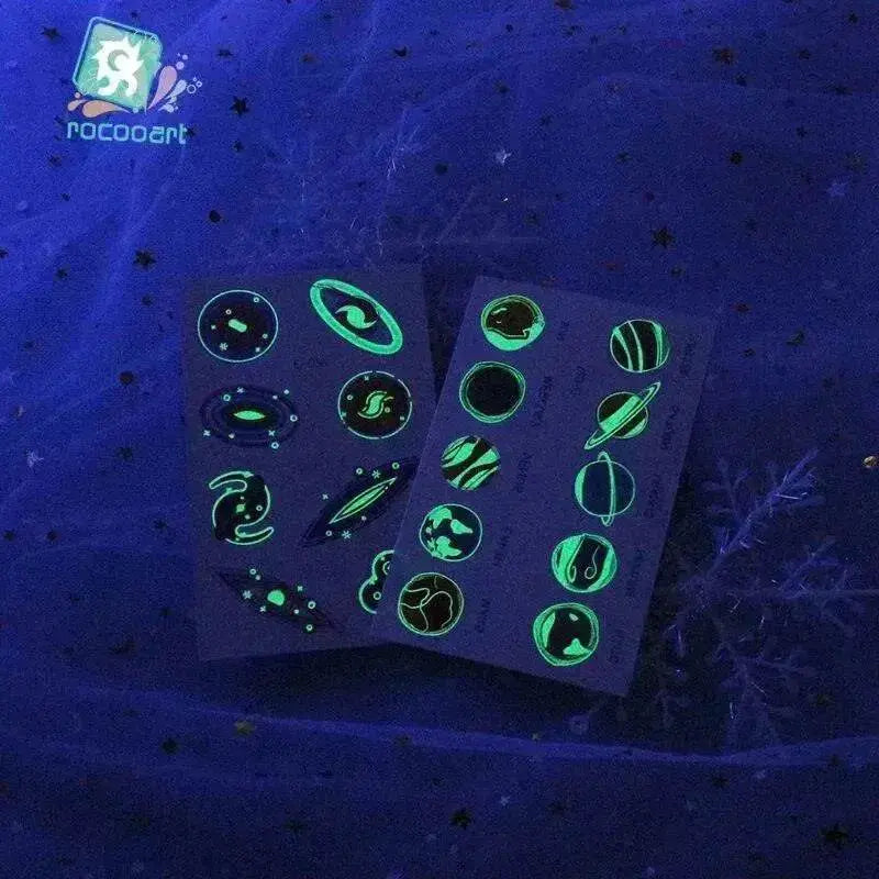 Waterproof kids aerospace luminous tattoo stickers - EX-STOCK Canada