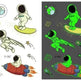 Waterproof kids aerospace luminous tattoo stickers - EX-STOCK Canada