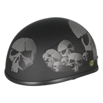 West Coast Leather Beanie Skull Motorcycle Half Helmet EX-STOCK Canada 