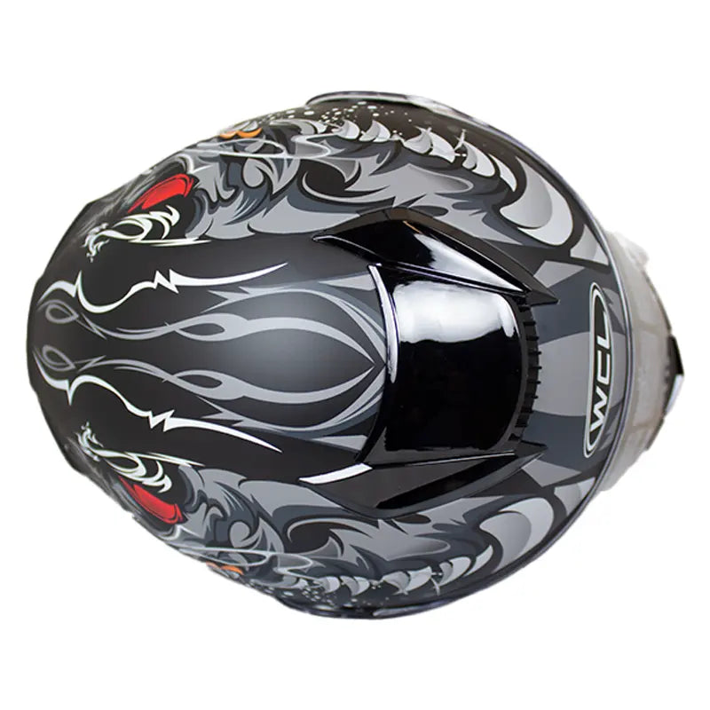 Casque de motard West Coast Leather Monster SkullEX-STOCK Canada 