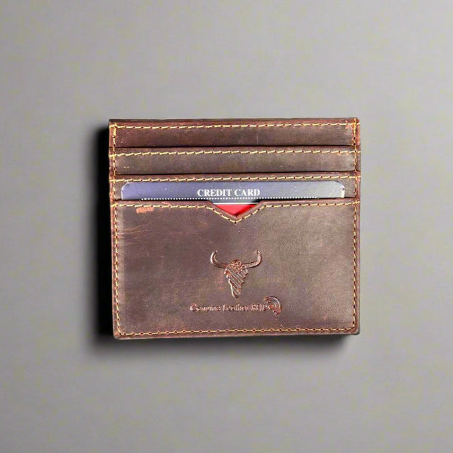 Men’s Slim Cow Leather Card Case EX-STOCK Canada 