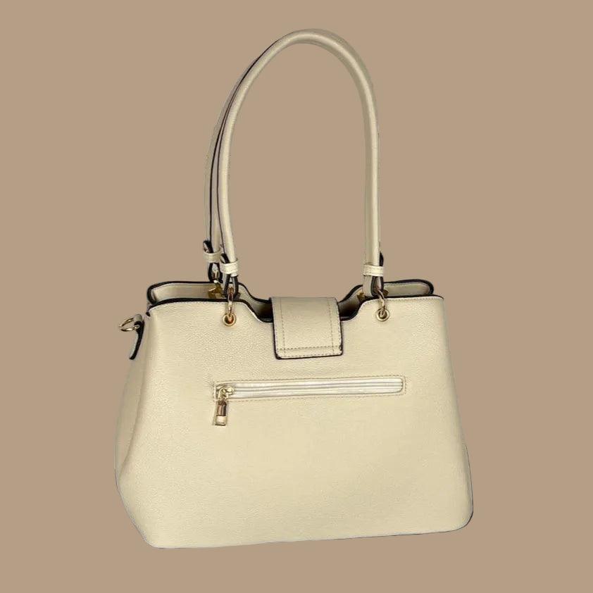 Sac à 2 poignées en simili cuir Temptation Italy avec libellule et fleurs 