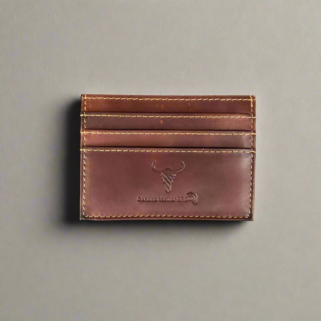 Men’s Cow Leather Card Case with ID Window EX-STOCK Canada 