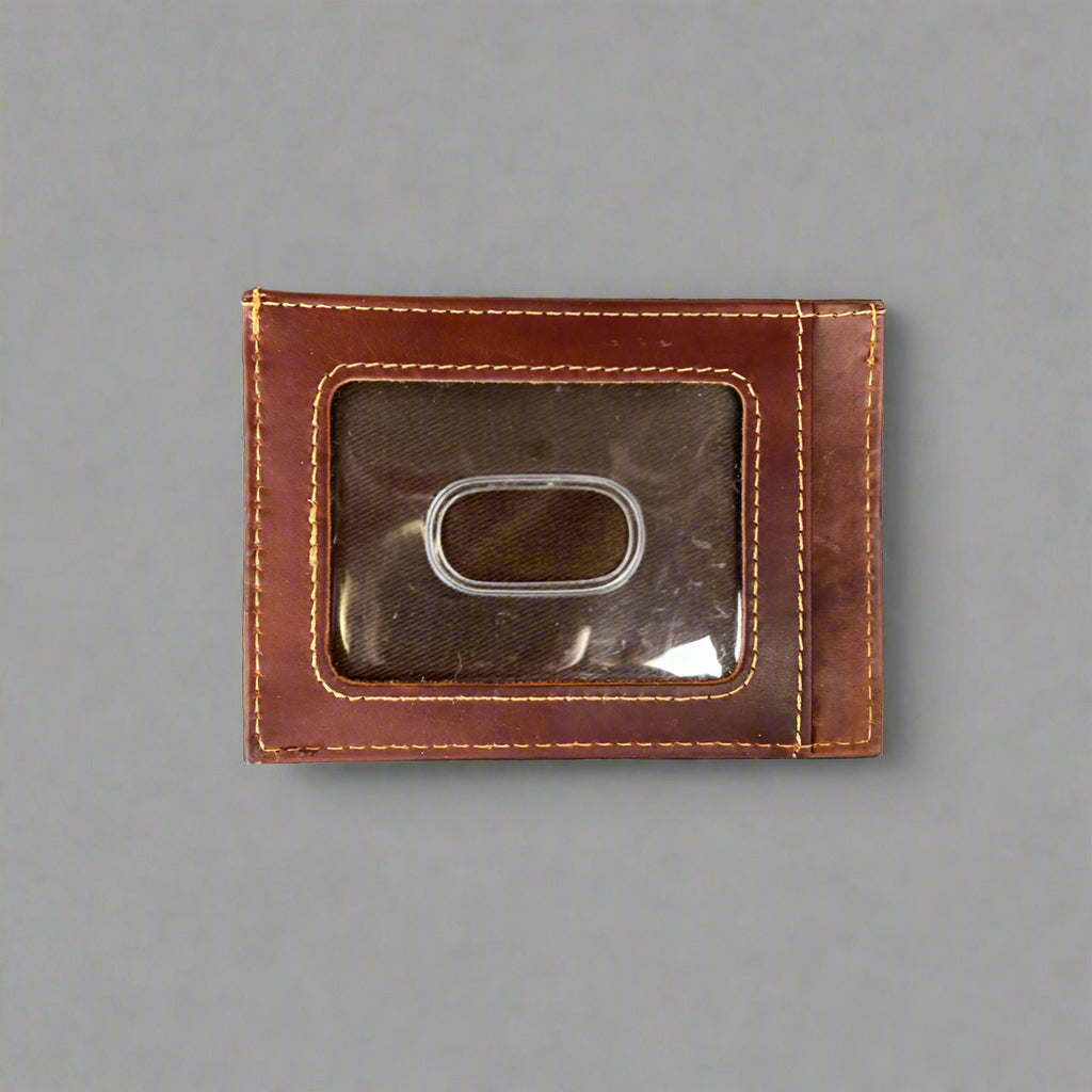 Men’s Cow Leather Card Case with ID Window EX-STOCK Canada 