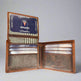 Cartera Bifold para Hombre de Cuero de Vaca con Relieve de LoboEX-STOCK Canada 