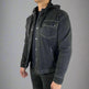 Men’s Armored Denim Shirt with Removable Hoodie 