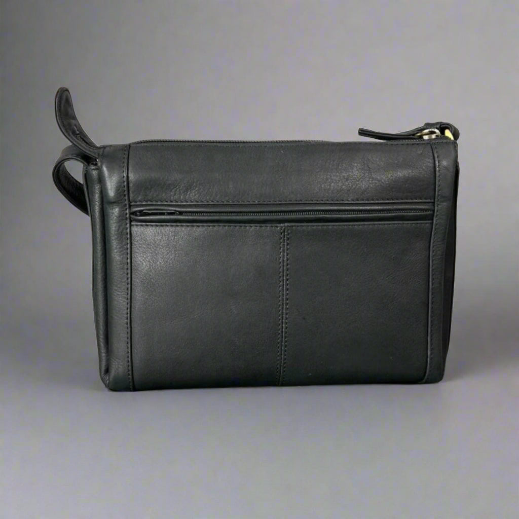 حقيبة ديريك ألكسندر جلدية كروس بودي بسحاب علويEX-STOCK Canada 