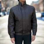 Chaqueta bomber de cuero para hombre BOL con doble bolsilloEX-STOCK Canada 