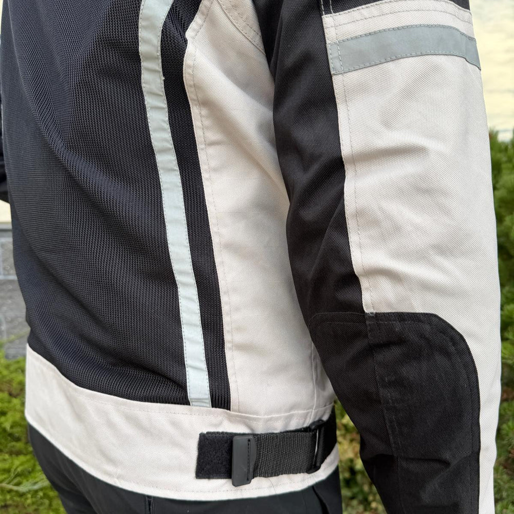Herren-Textil-Motorradjacke. Schutzausrüstung, reflektierende Streifen & mehrere TaschenEX-STOCK Canada 