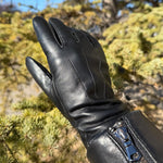 Women's Touchscreen Sheep Leather Gloves with Wool Blend Lining EX-STOCK Canada 
