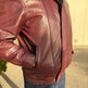 BOL Men's Double Collar Leather Bomber Jacket 