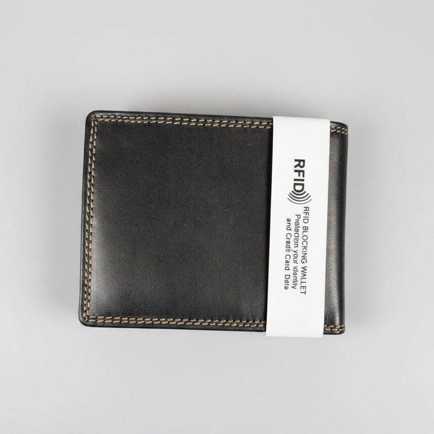 MET Men’s Bi-Fold Flip Coin Wallet 