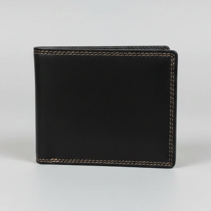 MET Men’s Bi-Fold Flip Coin Wallet 