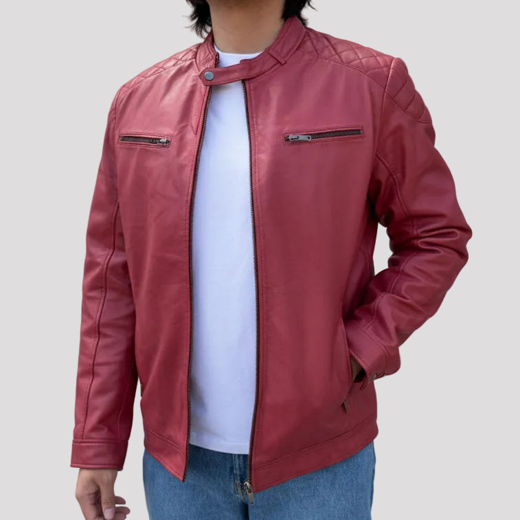 BOL Men's Alvin Lambskin Leather Jacket 