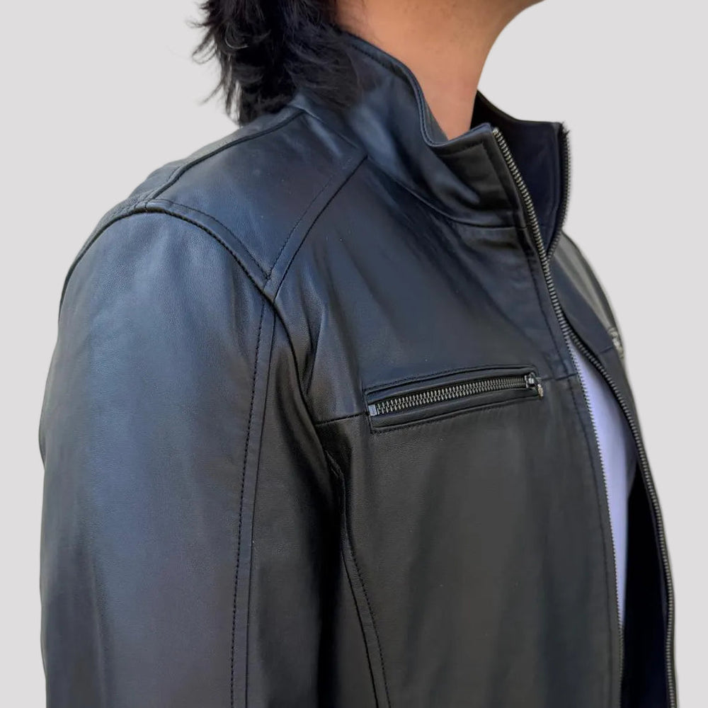 BOL Men's Gen Bomber Lambskin Leather Jacket 