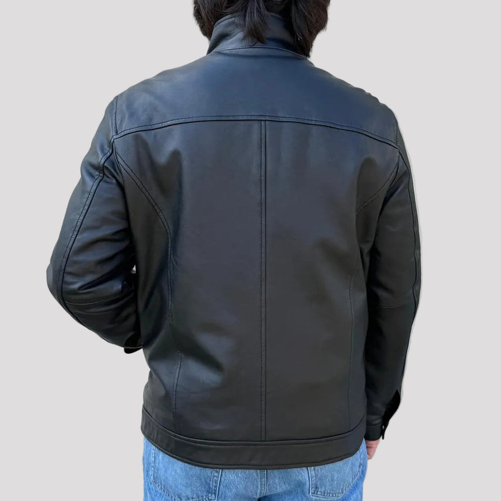 BOL Men's Gen Bomber Lambskin Leather Jacket 