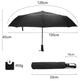 Windproof Auto Luxury Umbrella for Rain, Black Coating - EX-STOCK Canada