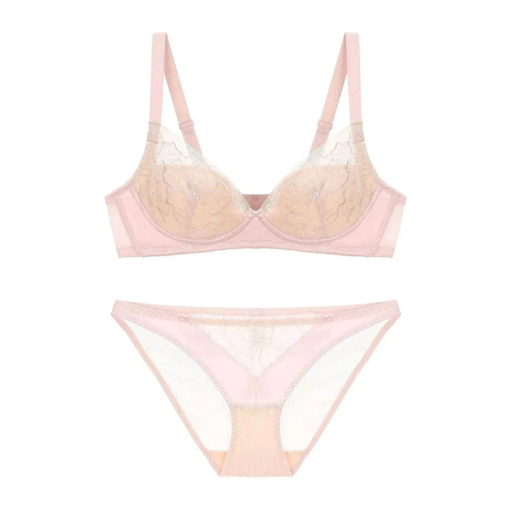 Wireless Thin Push Up Pure Lace Underwear Set - EX-STOCK Canada