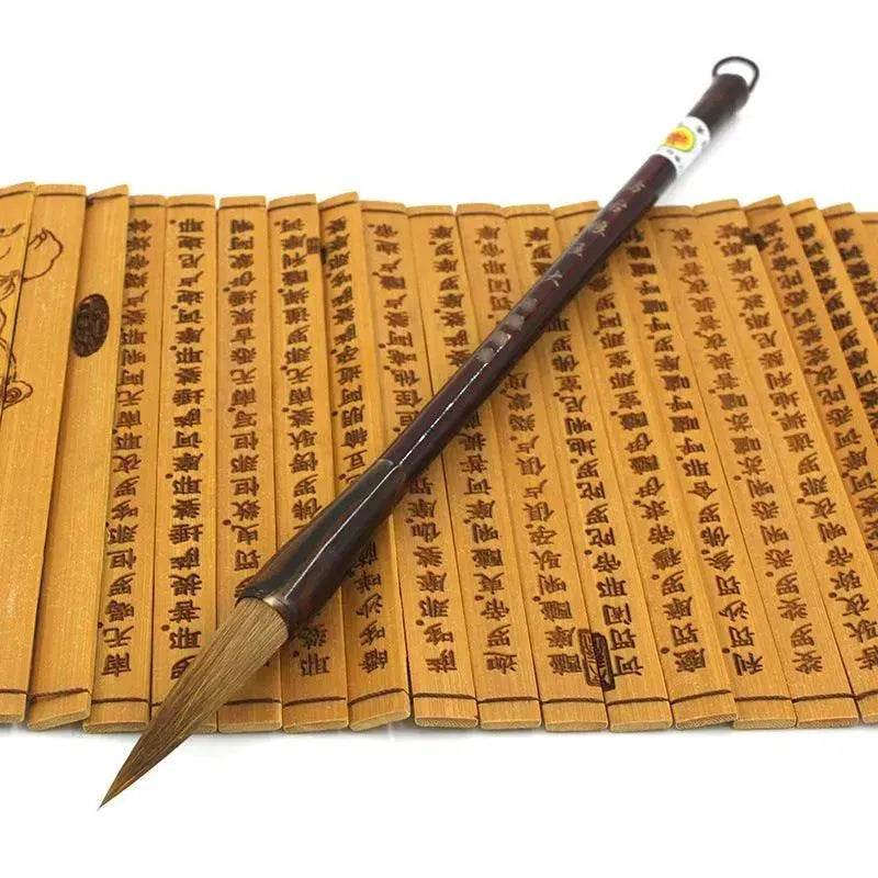 Brosse à tige en acier de grande et petite taille Wolf Hao - Ensemble de peinture et calligraphie Longfeng EX-STOCK Canada
