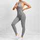 Woman's Zippered Sleeveless Stretch Shapewear Sports wear Jumpsuit - EX-STOCK Canada