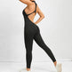 Woman's Zippered Sleeveless Stretch Shapewear Sports wear Jumpsuit - EX-STOCK Canada