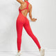 Woman's Zippered Sleeveless Stretch Shapewear Sports wear Jumpsuit - EX-STOCK Canada