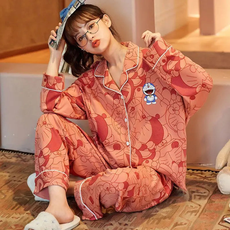 Women Autumn And Winter Cartoon Pajamas - EX-STOCK Canada