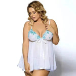 Women Charming Lingerie Big Code Sleepwear Sleep dress - EX-STOCK Canada