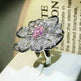 Women Diamond Flower Fashion Ring Female Opening - EX-STOCK Canada