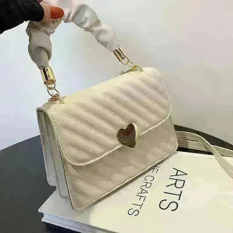 Women Handbags Fashion Chain Shoulder Bags With Love Metal Design - EX-STOCK CANADA