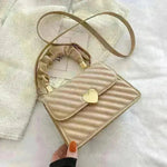 Women Handbags Fashion Chain Shoulder Bags With Love Metal Design - EX-STOCK CANADA
