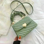 Women Handbags Fashion Chain Shoulder Bags With Love Metal Design - EX-STOCK CANADA