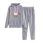 Women Loose Plus Size Long Sleeve Christmas Hoodie Outfit set 2pcs - EX-STOCK Canada