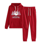 Women Loose Plus Size Long Sleeve Christmas Hoodie Outfit set 2pcs - EX-STOCK Canada