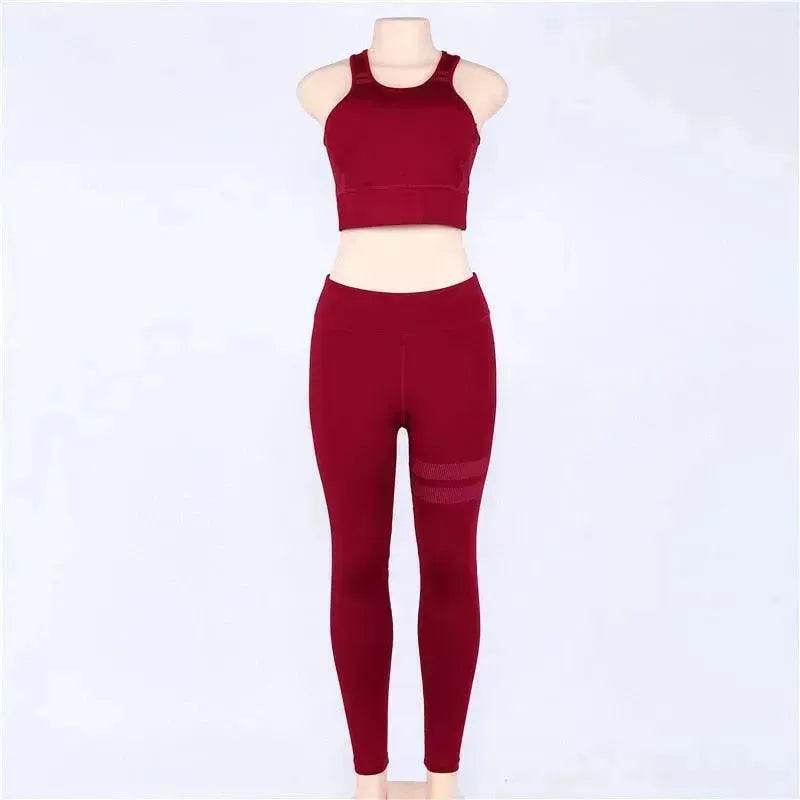 Ensemble de sport pour femmes, combinaison gym/yoga 2 pièces, tenue de sport pour femmes, ensemble yoga fitness, tenue d'entraînement, vêtements de yoga fitness EX-STOCK Canada