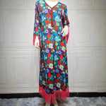 Women's Bronzing Printed Casual Dubai Arab Robe - EX-STOCK Canada