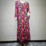 Women's Bronzing Printed Casual Dubai Arab Robe - EX-STOCK Canada