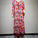 Women's Bronzing Printed Casual Dubai Arab Robe - EX-STOCK Canada