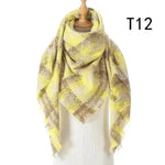 Women's Cashmere Plaid All-match Thick Warm Scarf - EX-STOCK Canada