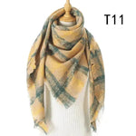 Women's Cashmere Plaid All-match Thick Warm Scarf - EX-STOCK Canada